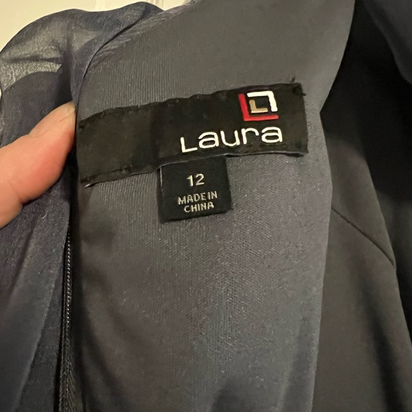 Dusty Blue Laura Formal Dress - Size 12 - Picture 7 of 9